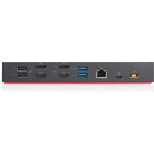 Lenovo ThinkPad Hybrid USB-C with USB-A Dock US (40AF0135US) with USB Type-A Adapter + ZoomSpeed HDMI Cable (with Ethernet) + Starter Bundle