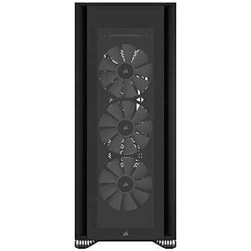 CORSAIR iCUE 7000X RGB Full-Tower ATX PC Case – Three Tempered Glass Panels – Spacious Interior – Easy Cable Management – 4x CORSAIR SP140 RGB ELITE Fans Included – Black
