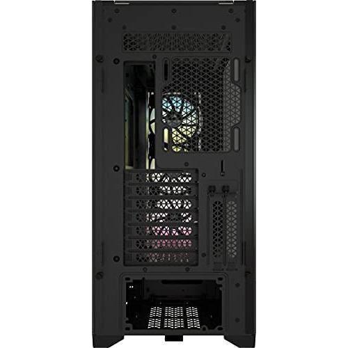 Corsair iCUE 5000X RGB Tempered Glass Mid-Tower ATX PC Smart Case - Black