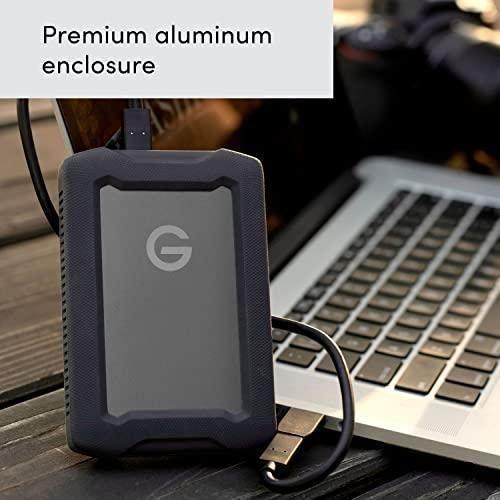 SanDisk Professional 5TB G-Drive ArmorATD - Rugged, Durable Portable External Hard Drive HDD, USB-C, USB 3.2 Gen 1 - SDPH81G-005T-GBA1D
