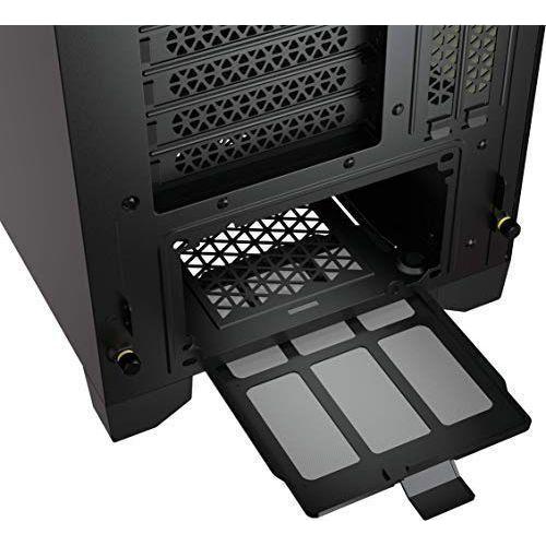 CORSAIR 4000D AIRFLOW Tempered Glass Mid-Tower ATX Case - High-Airflow - Cable Management System - Spacious Interior - Two Included 120 mm Fans - Black