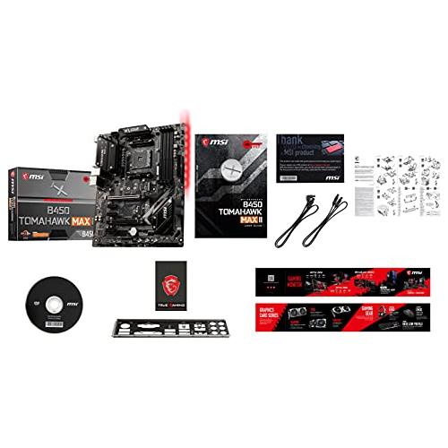 MSI Arsenal Gaming AMD Ryzen 2ND and 3rd Gen AM4 M.2 USB 3 DDR4 DVI HDMI Crossfire ATX Motherboard (B450 TOMAHAWK MAX II)