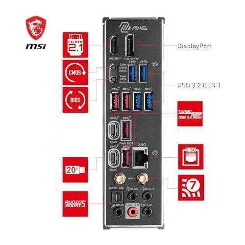 MSI MAG Z790 Tomahawk MAX WiFi Gaming Motherboard (Supports 12th/13th/14th Gen Intel Processors, LGA 1700, DDR5, PCIe 5.0, M.2, SATA 6G, 2.5Gbps LAN, USB 3.2 Gen2, Wi-Fi 7, Bluetooth 5.4, ATX)