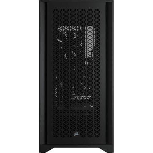 CORSAIR 4000D AIRFLOW Tempered Glass Mid-Tower ATX Case - High-Airflow - Cable Management System - Spacious Interior - Two Included 120 mm Fans - Black