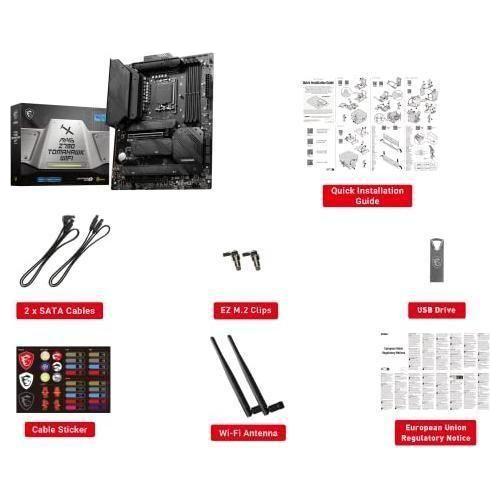 MSI MAG Z790 Tomahawk WiFi Gaming Motherboard (Supports 12th/13th/14th Gen Intel Processors, LGA 1700, DDR5, PCIe 5.0, M.2, 2.5Gbps LAN, USB 3.2 Gen2, HDMI/DP, Wi-Fi 6E, Bluetooth 5.3, ATX)