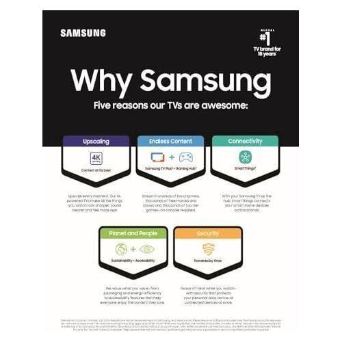 SAMSUNG 77-Inch Class OLED 4K S90D Series HDR+ Smart TV w/Dolby Atmos, Object Tracking Sound Lite, Motion Xcelerator, Real Depth Enhancer, 4K AI Upscaling, Alexa Built-in (QN77S90D, 2024 Model)