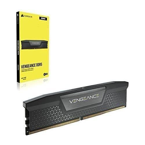 CORSAIR Vengeance DDR5 RAM 32GB (2x16GB) 6000MHz CL30 Intel XMP iCUE Compatible Computer Memory - Black (CMK32GX5M2B6000C30)