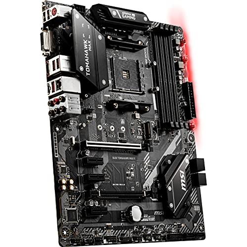 MSI Arsenal Gaming AMD Ryzen 2ND and 3rd Gen AM4 M.2 USB 3 DDR4 DVI HDMI Crossfire ATX Motherboard (B450 TOMAHAWK MAX II)