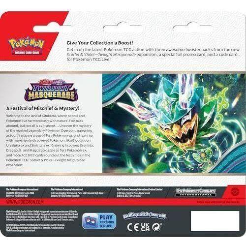 Pokémon TCG: Scarlet & Violet—Twilight Masquerade Three-Booster Blister - Random Character