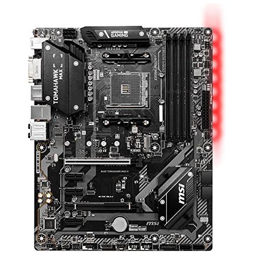 MSI Arsenal Gaming AMD Ryzen 2ND and 3rd Gen AM4 M.2 USB 3 DDR4 DVI HDMI Crossfire ATX Motherboard (B450 TOMAHAWK MAX II)