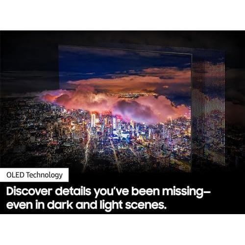 SAMSUNG 77-Inch Class OLED 4K S90D Series HDR+ Smart TV w/Dolby Atmos, Object Tracking Sound Lite, Motion Xcelerator, Real Depth Enhancer, 4K AI Upscaling, Alexa Built-in (QN77S90D, 2024 Model)