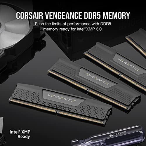 CORSAIR Vengeance DDR5 RAM 32GB (2x16GB) 6000MHz CL30 Intel XMP iCUE Compatible Computer Memory - Black (CMK32GX5M2B6000C30)
