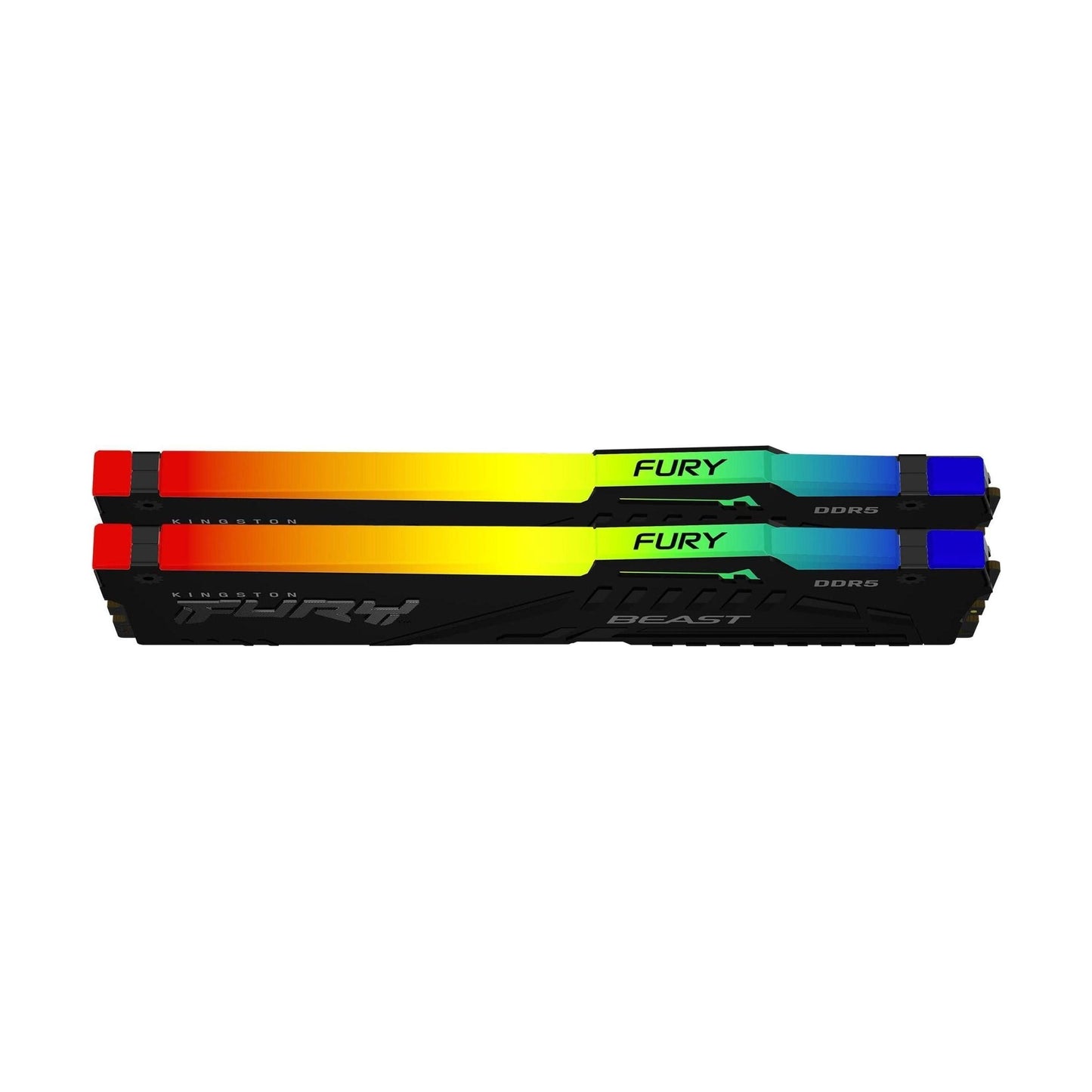 Kingston FURY Beast RGB 64GB 5600MT/s DDR5 CL40 DIMM Desktop Memory (Kit of 2) | Intel XMP 3.0 | Infrared Sync Technology | Overclocking Stability | KF556C40BBAK2-64
