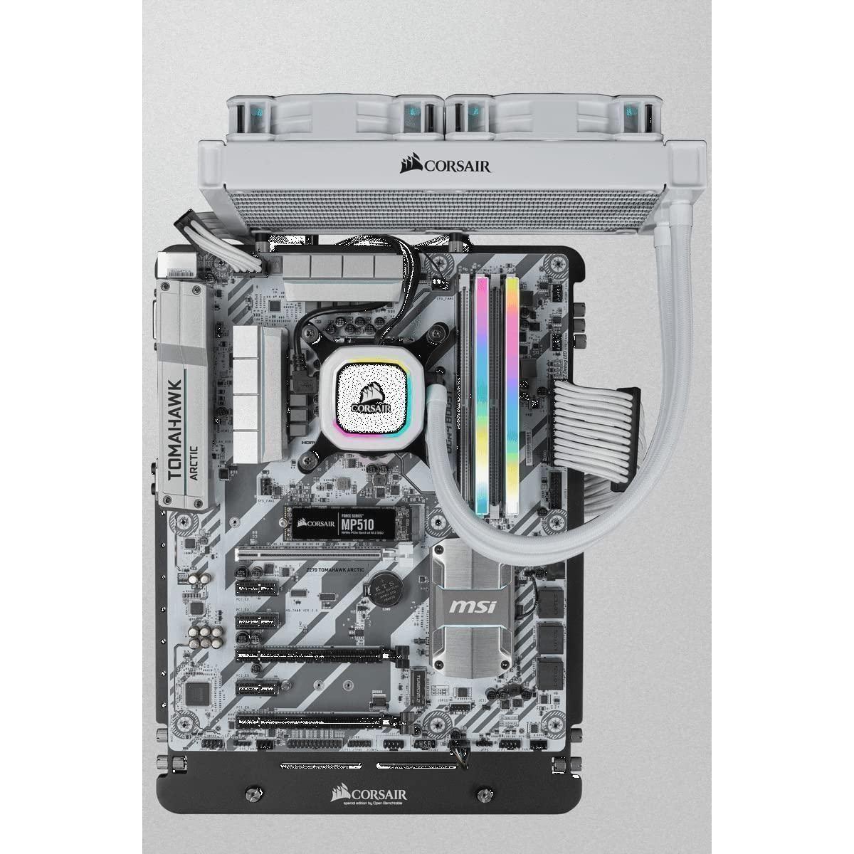 Corsair VENGEANCE RGB PRO SL DDR4 32GB (2x16GB) 3600MHz CL18 Intel XMP 2.0 AMD Ryzen iCUE Compatible Computer Memory - White (CMH32GX4M2D3600C18W)
