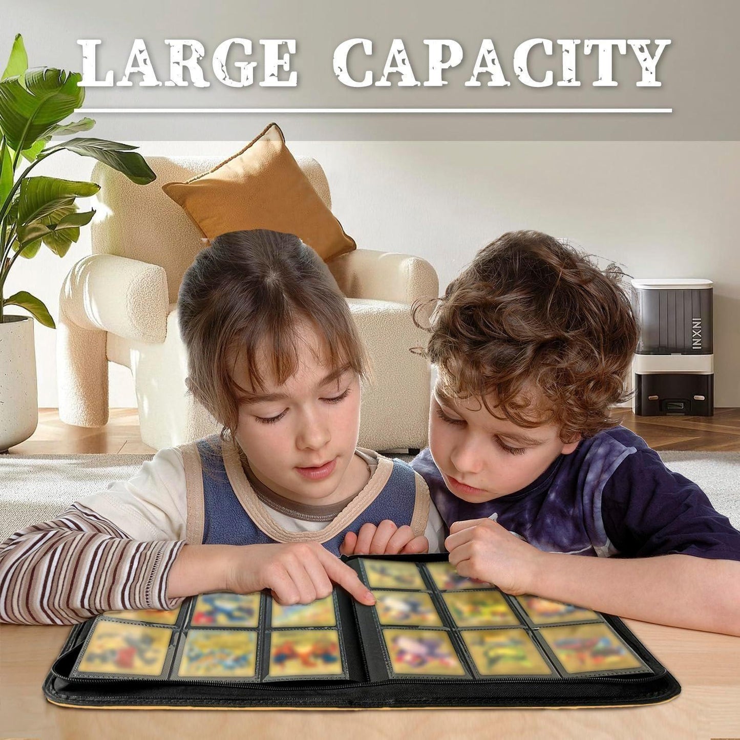 Card Binder 9 Pocket for Pokemon, 20 Double Sided Pages for 360 Side Loading Slots for Lorcana, Magic The Gathering, Board, Collectible or MTG, TCG Trading Card Game Protective Folder Album