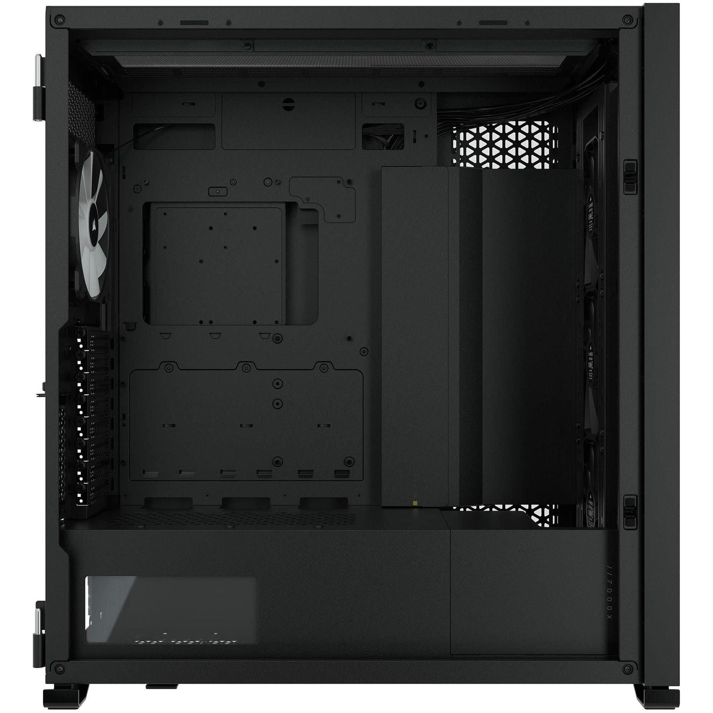 CORSAIR iCUE 7000X RGB Full-Tower ATX PC Case – Three Tempered Glass Panels – Spacious Interior – Easy Cable Management – 4x CORSAIR SP140 RGB ELITE Fans Included – Black