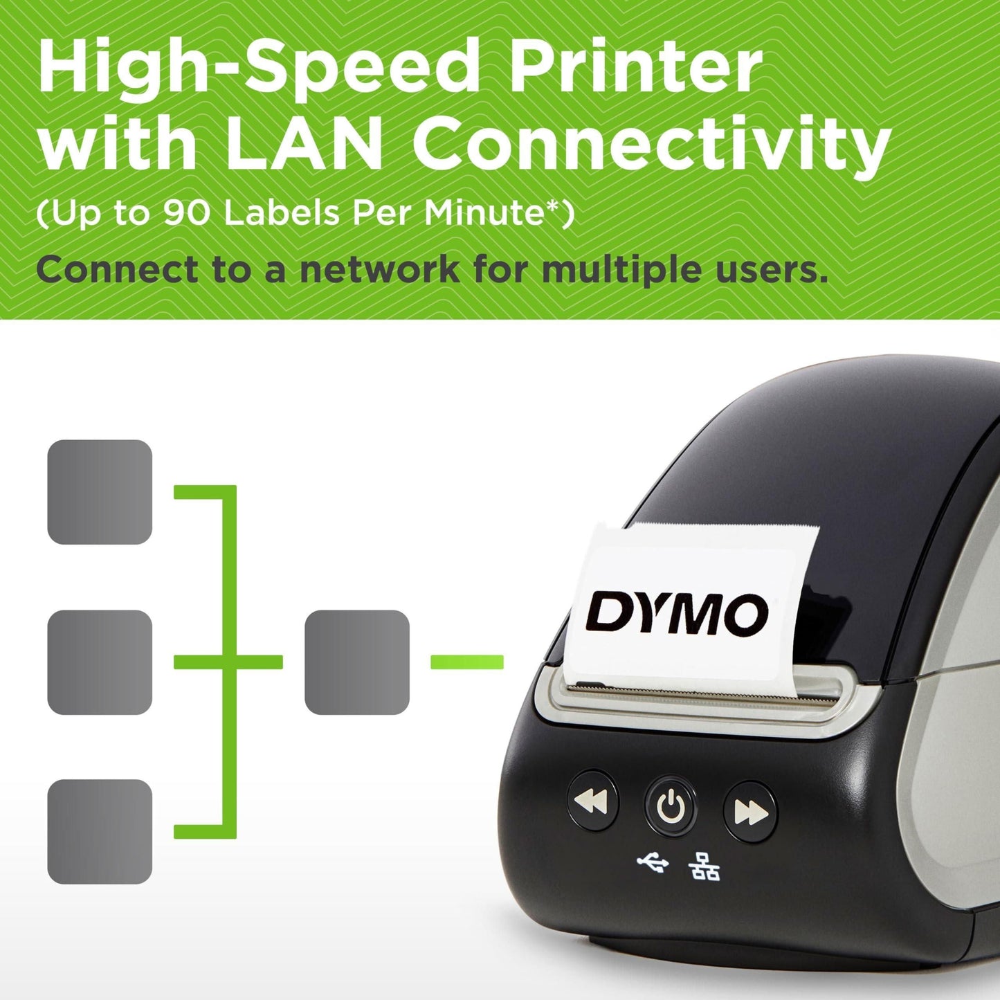 DYMO LabelWriter 550 Turbo Label Printer Bundle, Label Maker with Thermal Printing,Auto Label Recognition,Includes Address Labels,Multipurpose Labels,Durable Multipurpose Labels and File Folder Labels