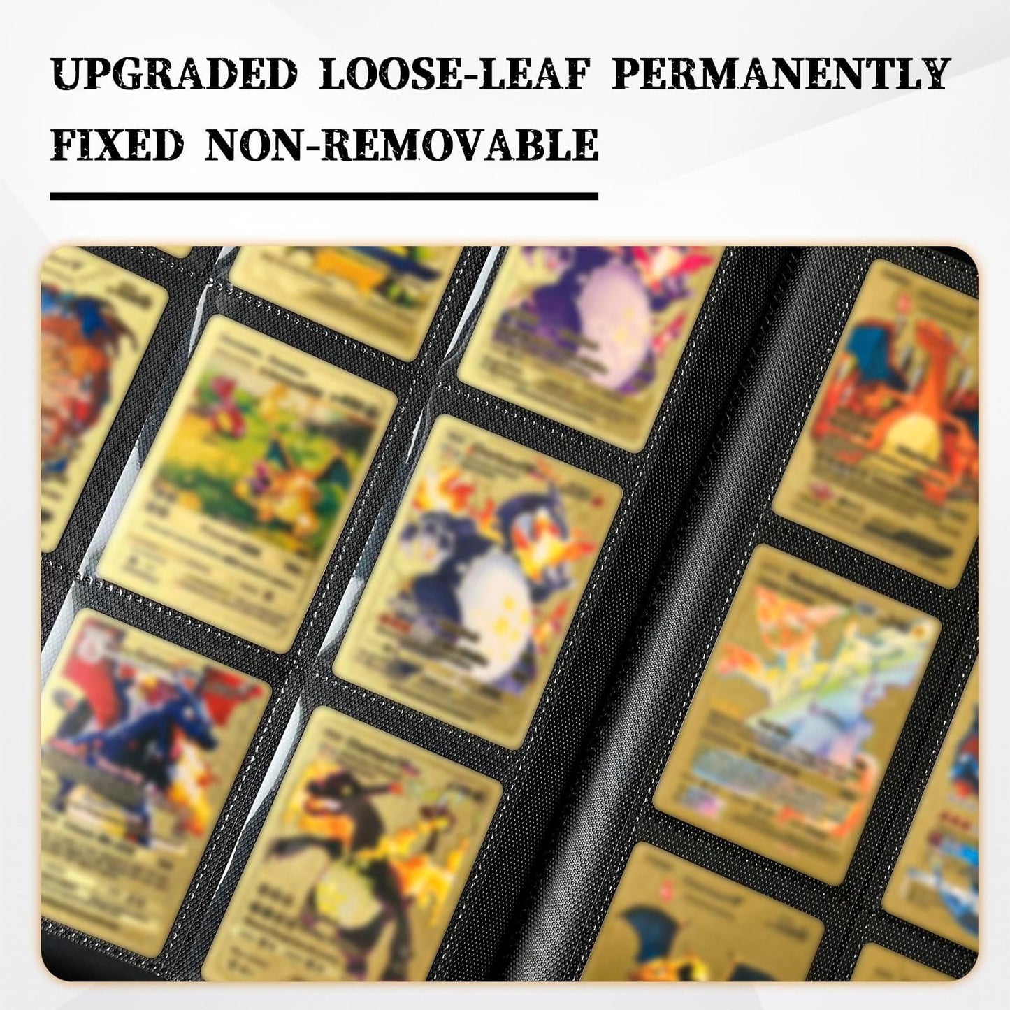 Card Binder 9 Pocket for Pokemon, 20 Double Sided Pages for 360 Side Loading Slots for Lorcana, Magic The Gathering, Board, Collectible or MTG, TCG Trading Card Game Protective Folder Album