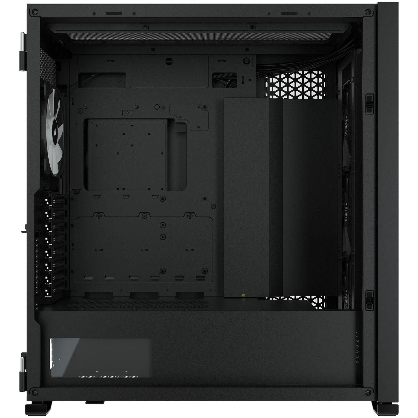 CORSAIR iCUE 7000X RGB Full-Tower ATX PC Case – Three Tempered Glass Panels – Spacious Interior – Easy Cable Management – 4x CORSAIR SP140 RGB ELITE Fans Included – Black