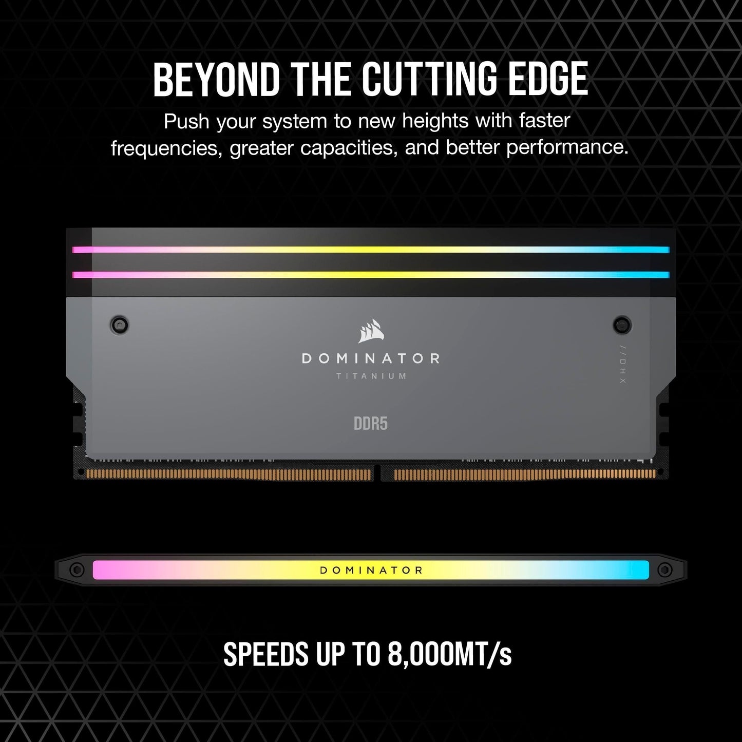 CORSAIR DOMINATOR TITANIUM RGB DDR5 RAM 64GB (2x32GB) DDR5 6000MHz CL30 AMD EXPO iCUE Compatible Computer Memory - Gray (CMP64GX5M2B6000Z30)