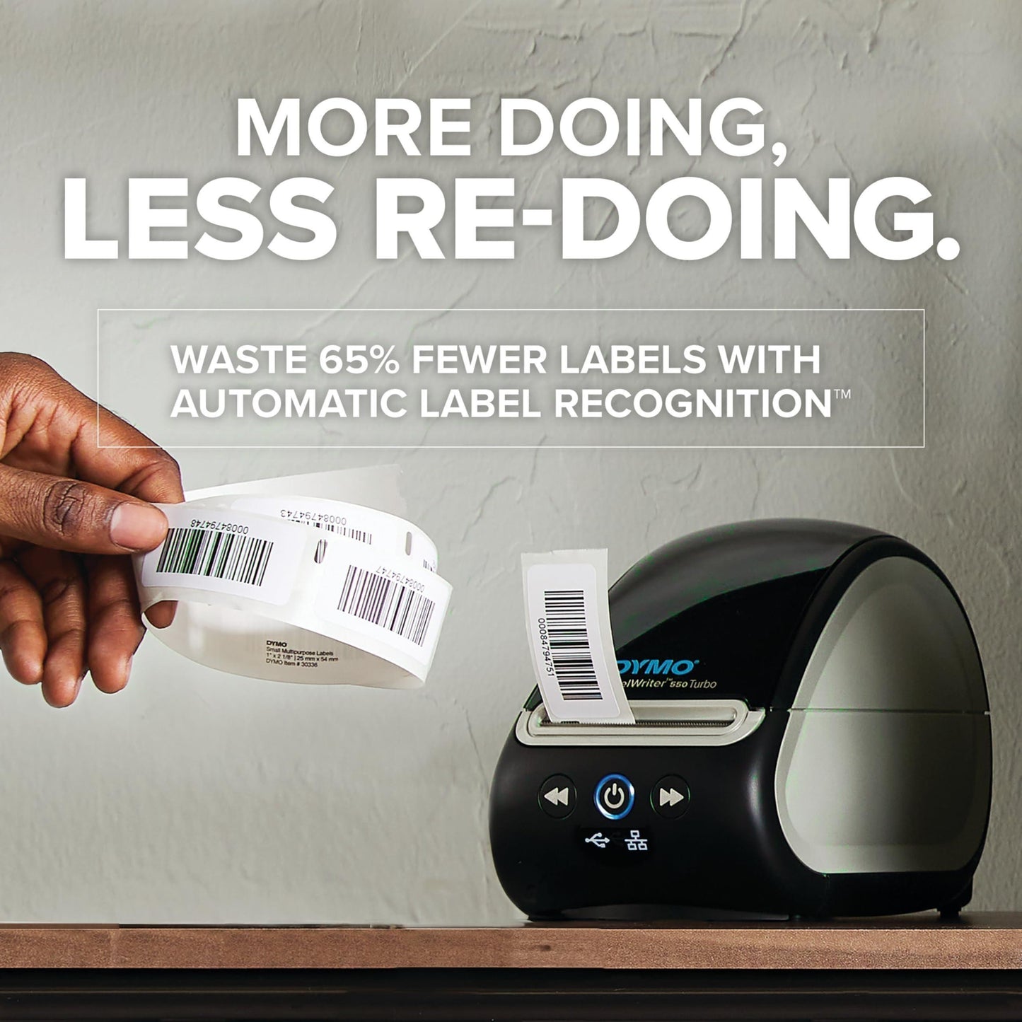 DYMO LabelWriter 550 Turbo Label Printer Bundle, Label Maker with Thermal Printing,Auto Label Recognition,Includes Address Labels,Multipurpose Labels,Durable Multipurpose Labels and File Folder Labels