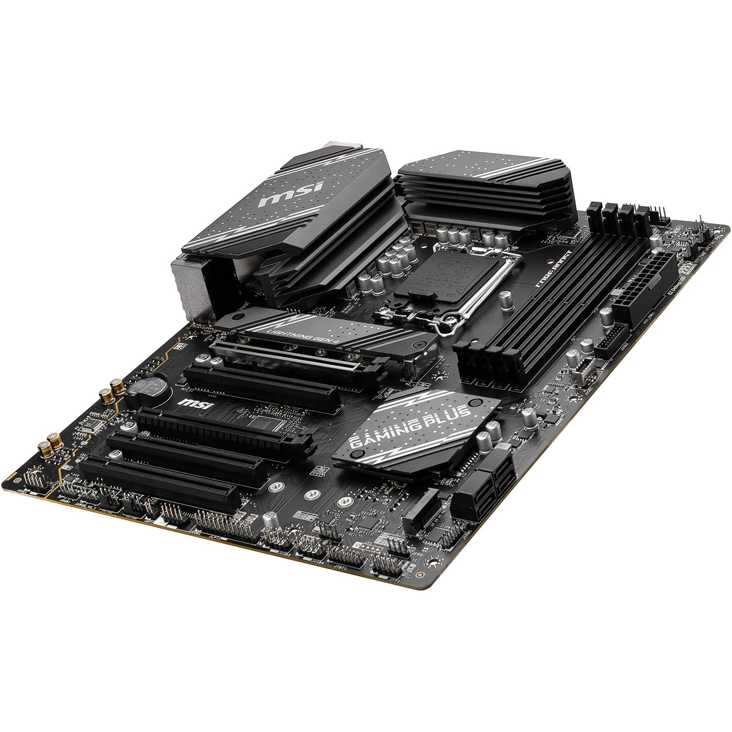 MSI B760 Gaming Plus WiFi Gaming Motherboard (Supports 12th/13th/14th Gen Intel Processors, LGA 1700, DDR5, PCIe 4.0, M.2, 2.5Gbps LAN, USB 3.2 Gen2, HDMI/DP, Wi-Fi 6E, Bluetooth 5.3, ATX)