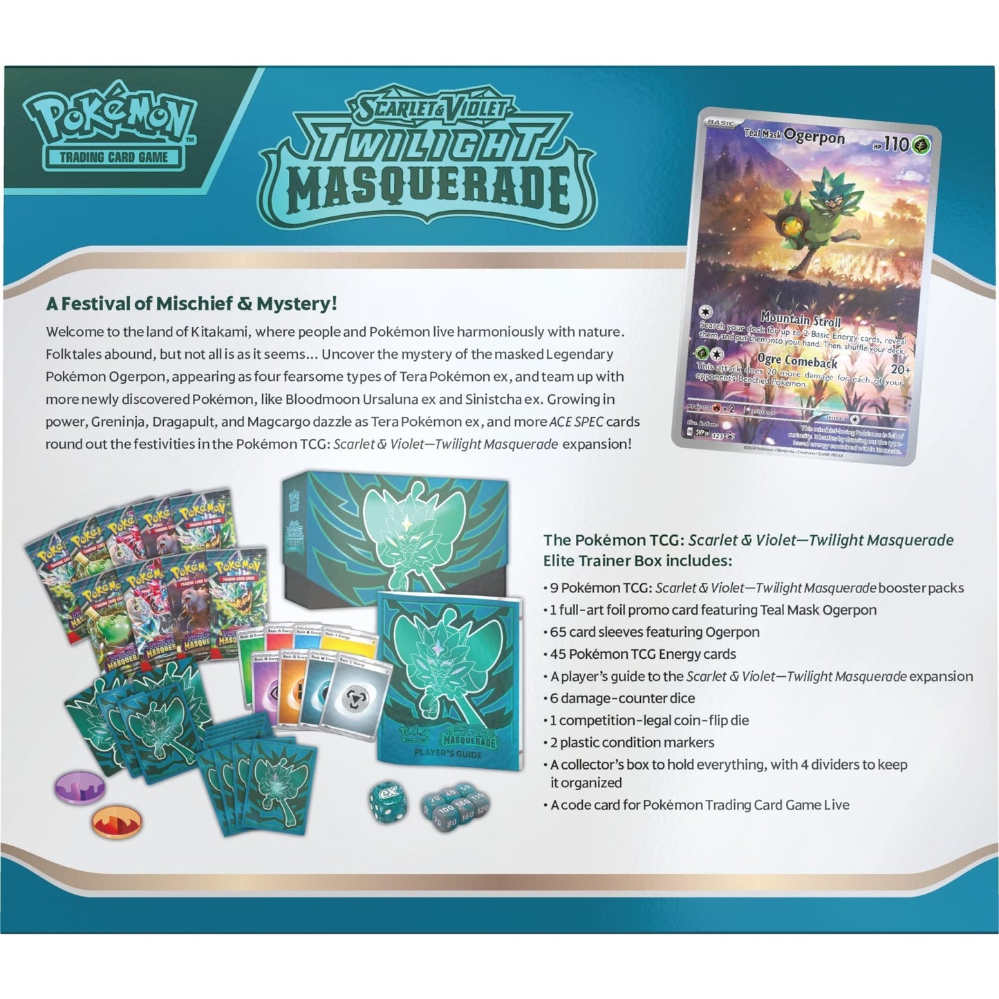Pokémon TCG: Scarlet & Violet—Twilight Masquerade Elite Trainer Box