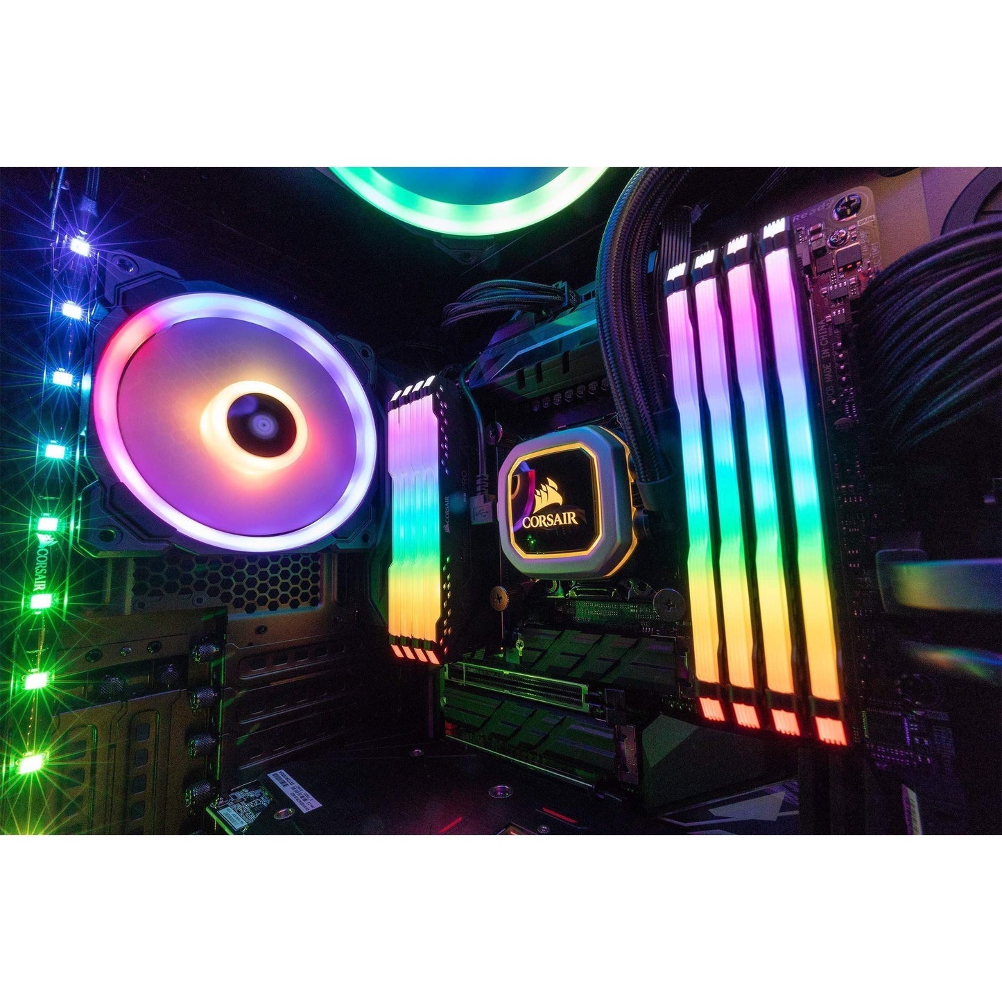 Corsair Vengeance RGB Pro 32GB (2x16GB) DDR4 3600 (PC4-28800) C18 AMD Optimized Memory – Black