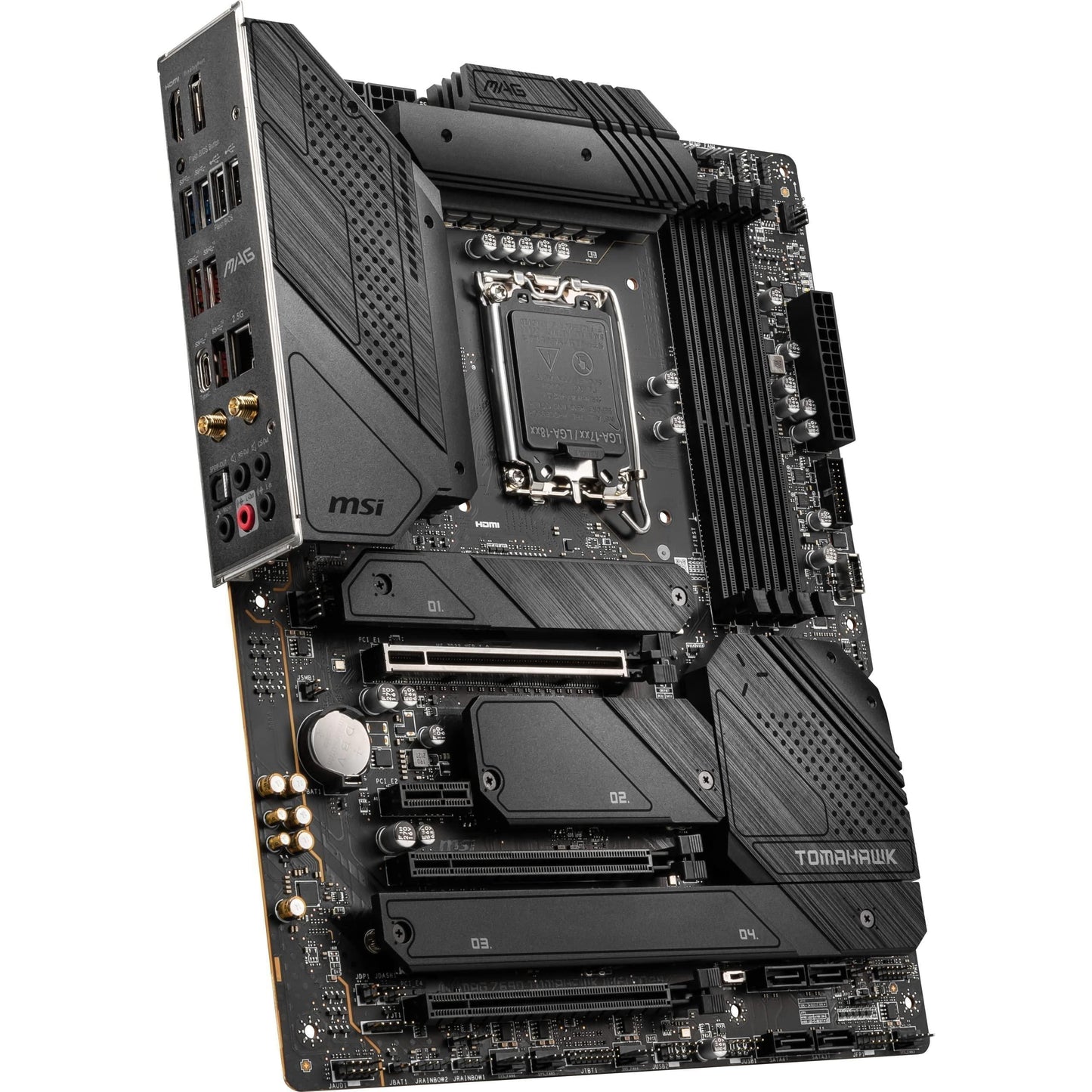 MSI MAG Z690 Tomahawk WiFi DDR4 Computer Gaming Motherboard (ATX, 12th Gen Intel Core, LGA 1700 Socket, DDR4, PCIe 4, CFX, M.2 Slots, Wi-Fi 6E, Lightning USB 20G) Intel PC Motherboards (Renewed)