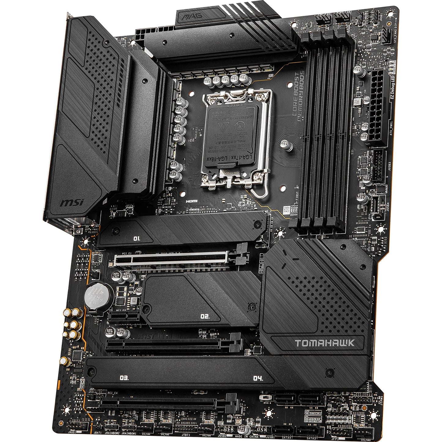 MSI MAG Z690 Tomahawk WiFi Gaming Motherboard (ATX, 12th Gen Intel Core, LGA 1700 Socket, DDR5, PCIe 5, 2.5G LAN, M.2 Slots, Wi-Fi 6E)