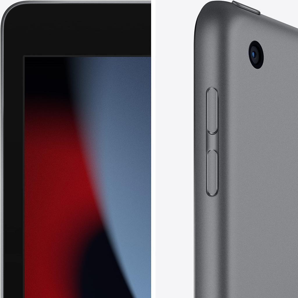Apple iPad (9th Generation): with A13 Bionic chip, 10.2-inch Retina Display, 64GB, Wi-Fi, 12MP front/8MP Back Camera, Touch ID, All-Day Battery Life – Space Gray