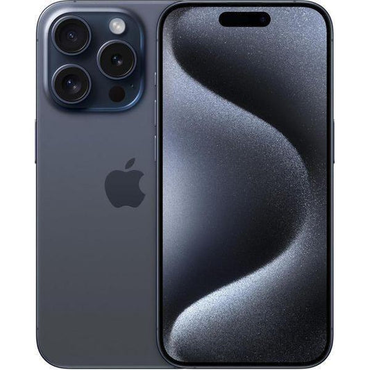 Apple iPhone 15 Pro, 256GB, Blue Titanium - Unlocked (Renewed) - Select Tronix