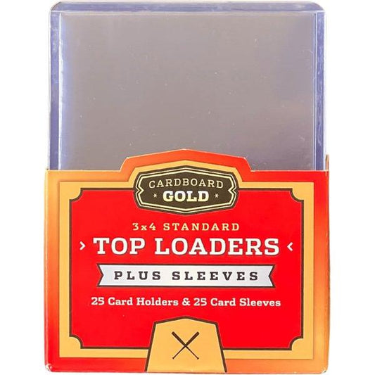 Cardboard Gold Top Loaders w/ sleeves 25pk - Select Tronix