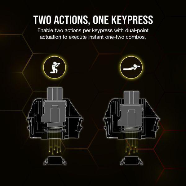 CORSAIR K70 MAX RGB Magnetic-Mechanical Wired Gaming Keyboard - Adjustable Actuation MGX Switches - Rapid Trigger Mode - PBT Double-Shot Keycaps - iCUE Compatible - QWERTY NA Layout - Black - Select Tronix
