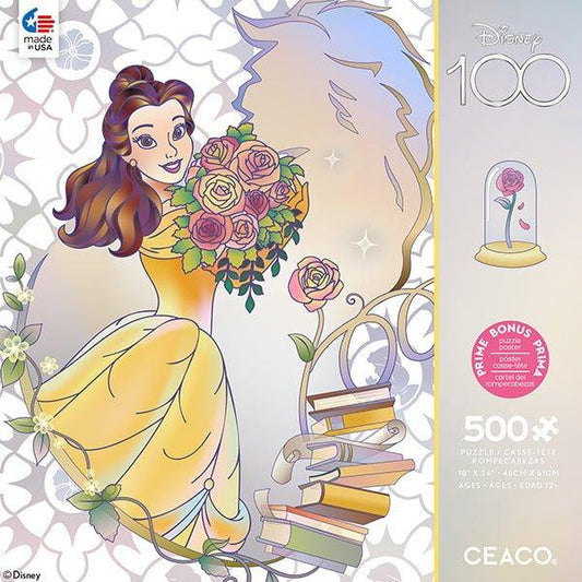 Disney 100 Years of Wonder: Platinum Princess Belle Puzzle (500 Piece) - Select Tronix