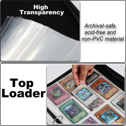 KarlyPro Premium Binder Compatible with Lorcana Cards 990 Pockets Collectible Card Holder for Sports Cards and other TCG Trading Cards with 55 Sleeves. - Select Tronix