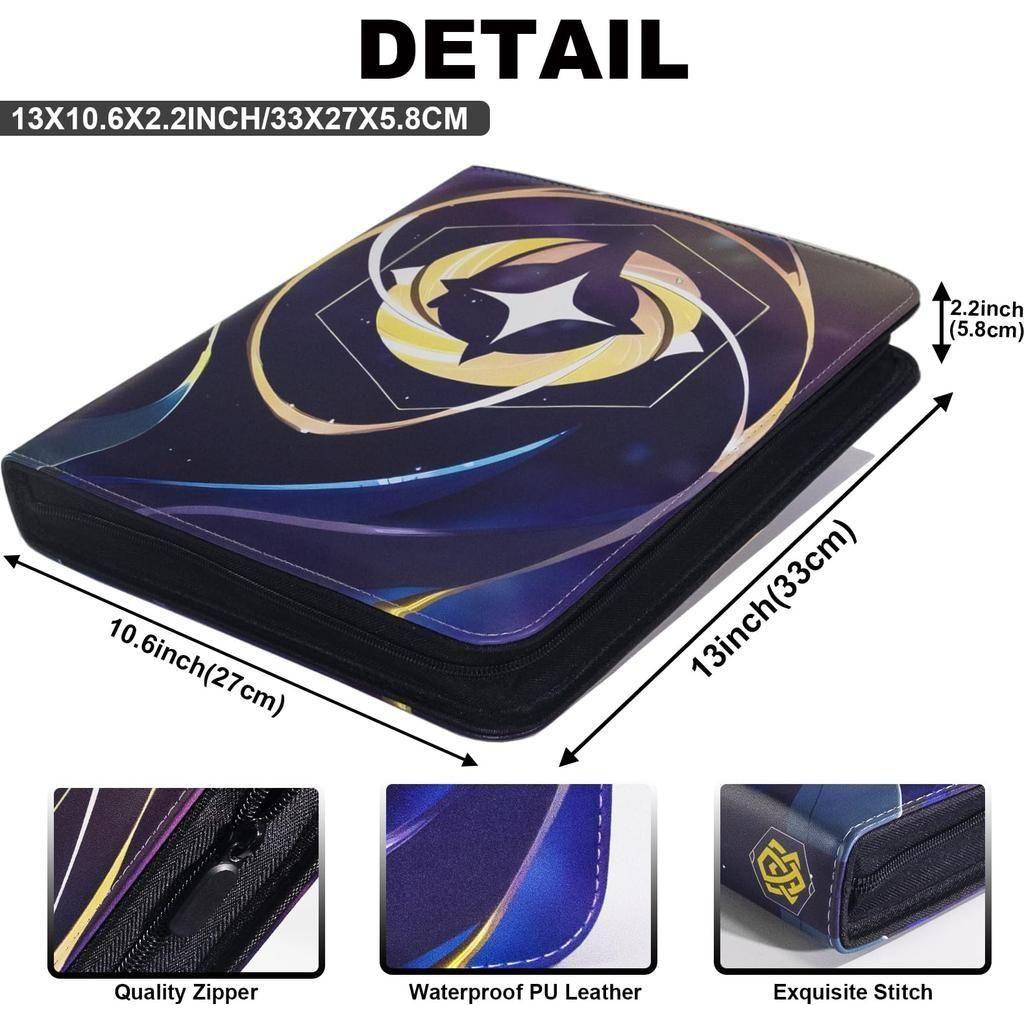 KarlyPro Premium Binder Compatible with Lorcana Cards 990 Pockets Collectible Card Holder for Sports Cards and other TCG Trading Cards with 55 Sleeves. - Select Tronix