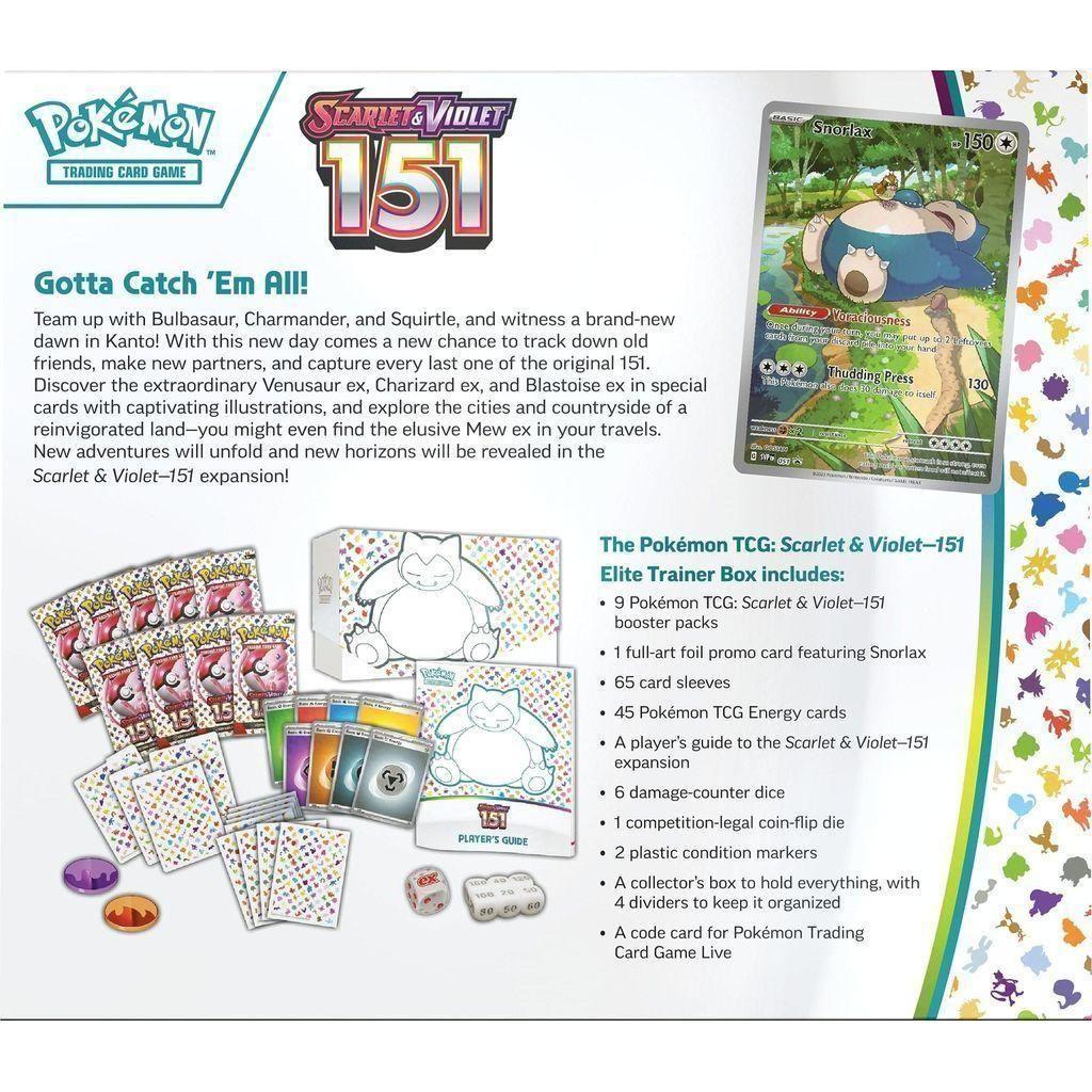Pokemon TCG Scarlet & Violet 3.5 Pokemon 151 Elite Trainer - Select Tronix