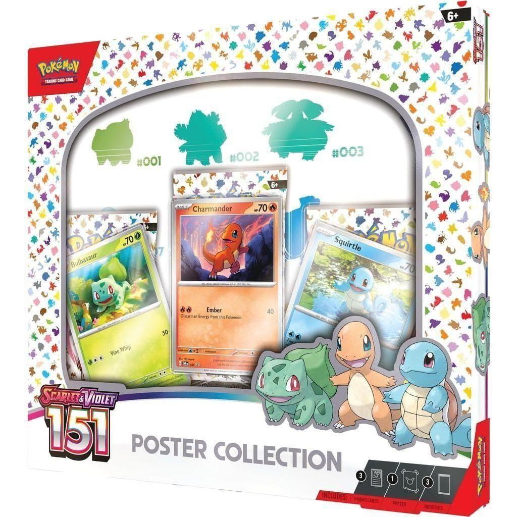 Pokemon TCG Scarlet & Violet 3.5 Pokemon 151 Poster Collection - Select Tronix