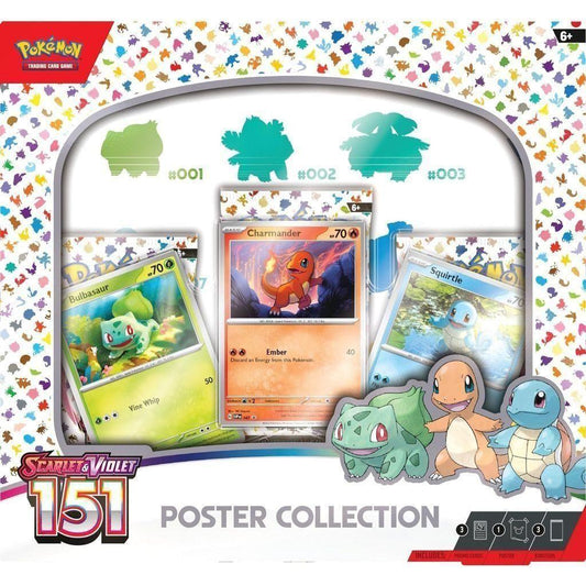 Pokemon TCG Scarlet & Violet 3.5 Pokemon 151 Poster Collection - Select Tronix