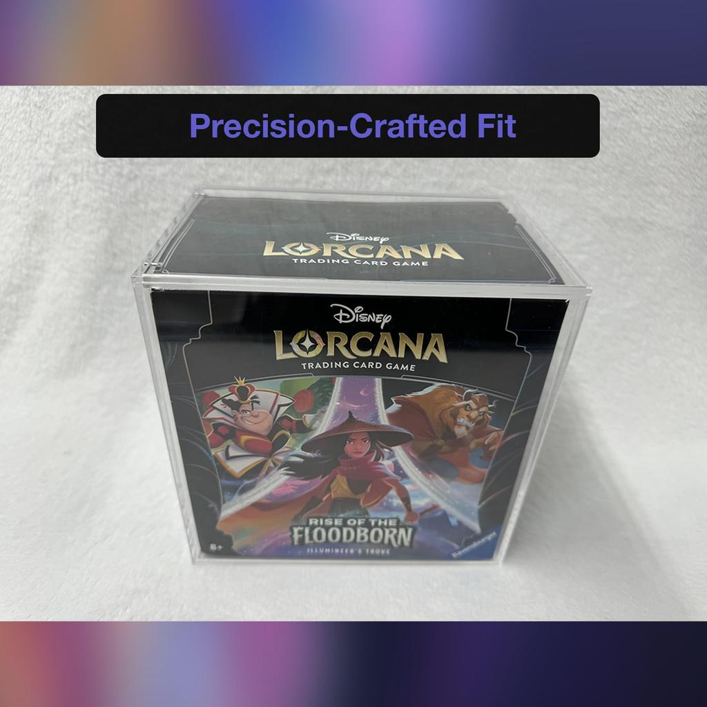 Premium Acrylic Display Case Compatible with Disney Lorcana Illumineer’s Trove with Magnetic Top Panel - Select Tronix