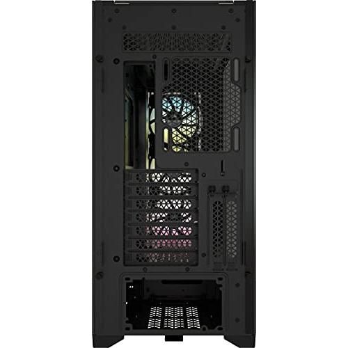 Corsair iCUE 5000X RGB Tempered Glass Mid-Tower ATX PC Smart Case - Black