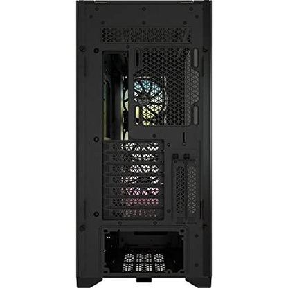 Corsair iCUE 5000X RGB Tempered Glass Mid-Tower ATX PC Smart Case - Black