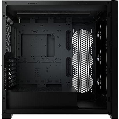 Corsair iCUE 5000X RGB Tempered Glass Mid-Tower ATX PC Smart Case - Black