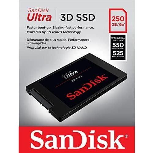 SanDisk Ultra 3D 250GB SATA III 2.5" Internal SSD