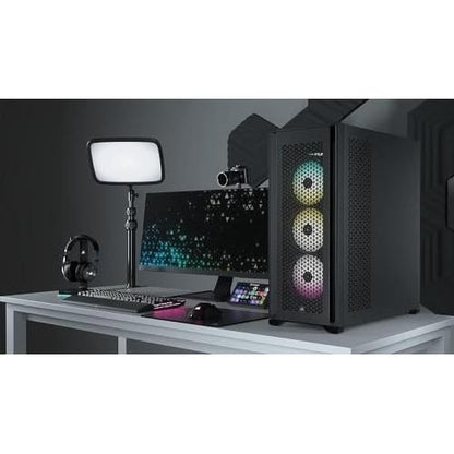 CORSAIR 7000D AIRFLOW Full-Tower ATX PC Case – High-Airflow Front Panel – Spacious Interior – Easy Cable Management – 3x 140mm AirGuide Fans with PWM Repeater Included – Black