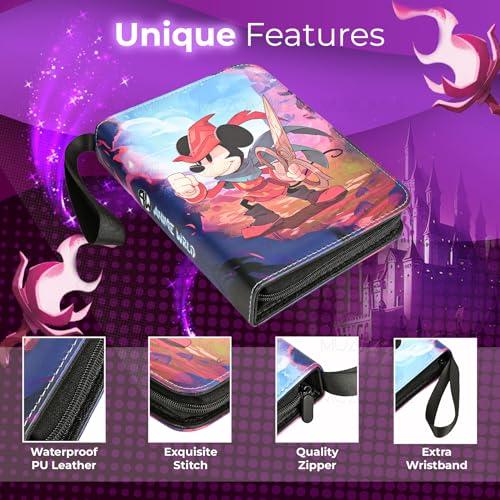 Anime Card Binder - TCG Trading Card Holder Compatible with Lorcana Cards - 400 Pockets Capacity (400 Cards) (400 Cards)