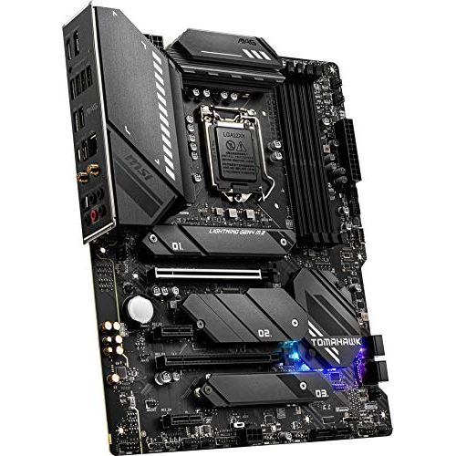 MSI MAG Z590 TOMAHAWK WIFI Gaming Motherboard (ATX, 11th/10th Gen Intel Core, LGA 1200 Socket, DDR4, PCIe 4, CFX, M.2 Slots, USB 3.2 Gen 2, Wi-Fi 6E, DP/HDMI, Mystic Light RGB)