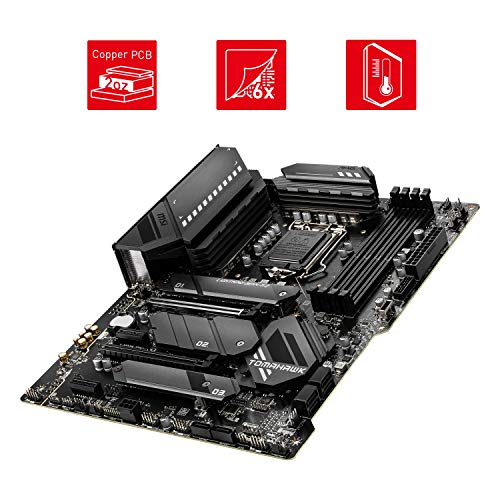 MSI MAG Z590 TOMAHAWK WIFI Gaming Motherboard (ATX, 11th/10th Gen Intel Core, LGA 1200 Socket, DDR4, PCIe 4, CFX, M.2 Slots, USB 3.2 Gen 2, Wi-Fi 6E, DP/HDMI, Mystic Light RGB)