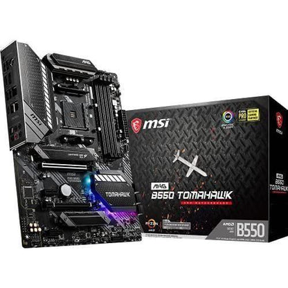 MSI MAG B550 Tomahawk Gaming Motherboard (AMD AM4, DDR4, PCIe 4.0, SATA (Renewed)